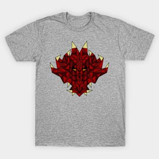 Red Dragon - Geometric Abstract T-Shirt